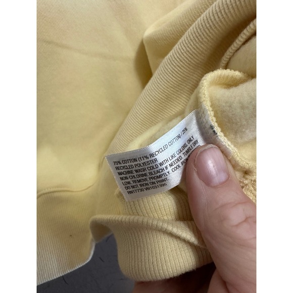 Wild‎ Fable Yellow Striped V Neck Sweatshirt Women's Size Large - Picture 5 of 6